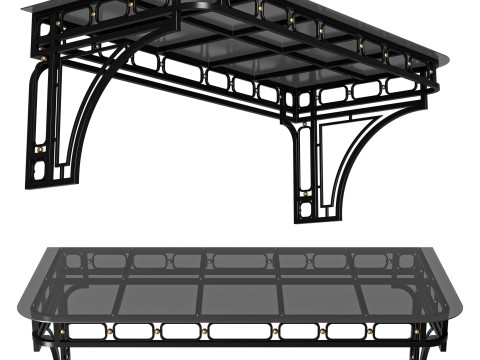 Canopy black loft 002 3D-Modell