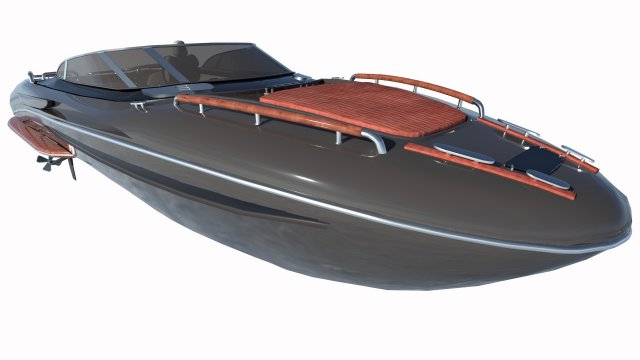 Riva yacht Rivamare 3D 模型 .c4d .max .obj .3ds .fbx .stl .blend 
