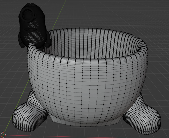 Minion Pot 3D Принт Модель .c4d .max .obj .3ds .fbx .stl .blend 
