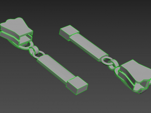 Zipper Slider 04 Modelo 3D