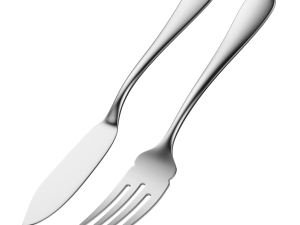 Fish Knife and Fork Generic Cutlery 3D 모델