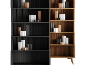 Bookcase PLISSE VICAL HOME Model 3D