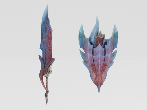 Glavenus Bardred - Monster Hunter World Model 3D
