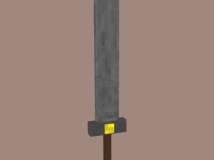 A simple medieval sword 3D 모델