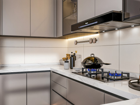 Kitchen Advanced Modeling scene 0048 Modèle 3D