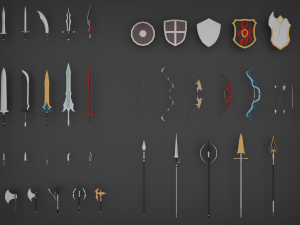 Weapon pack 3D 模型