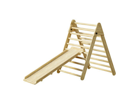 Childrens wooden pikler exercise machine with weight Varnish Modèle 3D