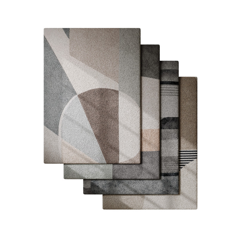 Rug Set 03 3D Модель .c4d .max .obj .3ds .fbx .stl .blend 