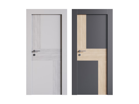Modern entrance door 015 Modelo 3D