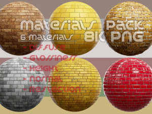 6 Brick Material Pack 2 CG Dokuları