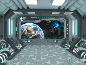 Sci-fi Interior Spacecraft 3D Model