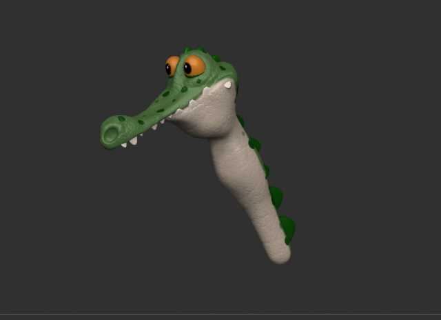 Crocodile 3D-Modell .c4d .max .obj .3ds .fbx .stl .blend 