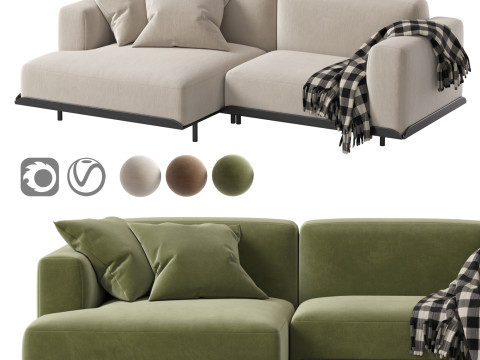 Arflex Claudine L Sofa Modelo 3D