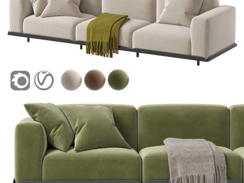 Arflex Claudine L Sofa Modelo 3D