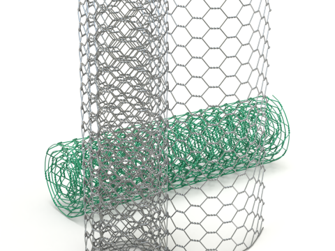 Adaptable Chicken Wire Mesh Modèle 3D