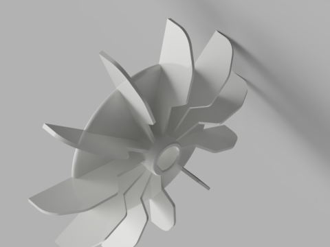 Engine Turbine Rotor 3Dモデル