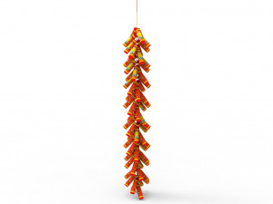New Year Firecracker 3Dモデル