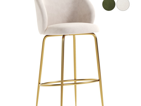 Luisa bar chairs 3D 모델