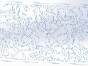 242003 Fine art CNC g code No Polyline Pattern Art Panel Laser Cut Plasma Router 3Dモデル