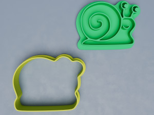 Snail Cookie Cutter 3D Модель