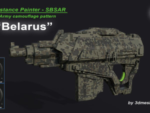Belarus - Army Camouflage Pattern - SBSAR Material by 3dmeshes Berlin CG Textures