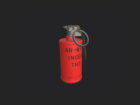 Hand Grenade 001 Model 3D