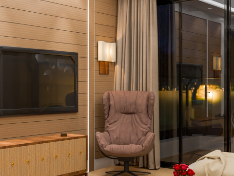 Modern Living Room Interior 3Dモデル