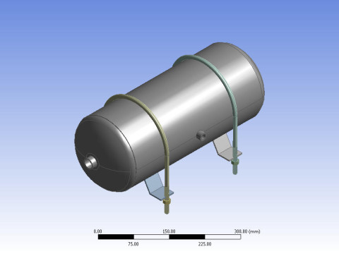 Air brake tank Modèle 3D