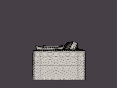Louisiana 3 seater sofa Modèle 3D