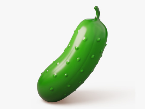 Stylized Cucumber Modelo 3D